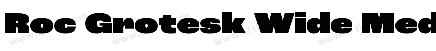 Roc Grotesk Wide Med字体转换